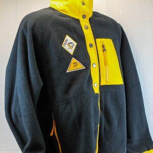 Pittsburgh Penguins Black Polar Fleece Full-Snap Jacket Women's Size XXL
